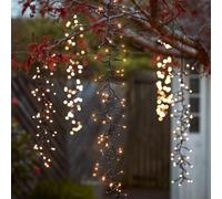 Lights4fun Christmas Cascading Cluster String Fairy Lights 480 Warm White LEDs Plug in Indoor and Outdoor Use