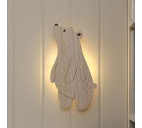 Lights4fun Curious Bear Children's Wall Light with Warm White LED, Decorative Nursery Wall Light for Baby Bedrooms & Playroom Décor