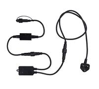 Lights4fun Plug with Timer Black Cable 2m for Pro Series Lights IP44 Indoor Outdoor Use