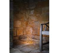 Lights4fun Traditional Warm White Micro Wire Cone Christmas Tree 80cm