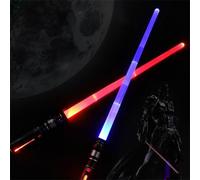 Lightsaber 2-Pack with Sound and 7 Colour-Changing Lightsabers. Retractable Lightsaber Wword Toys for Halloween, Dress-up Parties