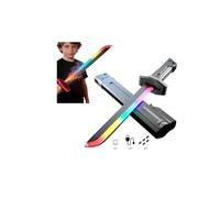 Lightsaber 7 Color Flowing Spark Sword, Led Sword with Mist/Fog Effects, Auto-Eject Hilt, Motion-Sensor Sound, Flint Spark Feature for Cosplay, Rave & Display, Light Saber for Kids