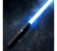 Lightsaber 77cm, RGB 7 Colors 3 Modle Voices Light Saber, Smooth Swing & Fight Sound Effects, Gift & Cosplay Toys for Kids for Ages 6 and Up(Black)