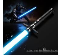 Lightsaber, Heavy Dueling Light Saber Upgraded RGB 24 Colors, 102CM Rechargeable Lightsaber Metal Hilt, 4 Modes Laser Sword Toy with Sound Effects for Kids Adults Cosplay Party Gifts (40" 1PC)