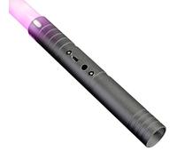 Lightsaber, Light Saber with Upgraded RGB 15 Colors & Sound Modes Rechargeable Metal Handle Lightsaber, Star Wars Light Sword Toy for Kids and Adults Cosplay Party (60cm X 1Pc Grey)