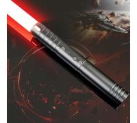 Lightsaber, RGB 15 Color Light Saber, 4 Modes, FX Sound, Double Blade, USB-C Rechargeable Lightsabers for Children Adult Birthday Gift Halloween Role Playing (Black 1 PC)