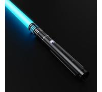 Lightsaber Toy for Kids Adults, Dueling Light Sabers with 16 Colors 4 Modes, Light Saber Light Up Sound Metal Handle Sword, Gifts for Halloween Christmas Decoration (30.7in / 78cm-Black-1 Pcs)