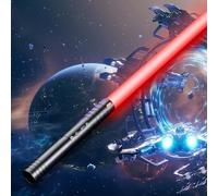 Lightsaber, USB Rechargeable Lightsabers with Metal Handle, RGB 15 Colors and 4 Modes Light Sabers for Kids and Adults, Christmas Halloween Present for Kids (74cm x 1 PC Black)