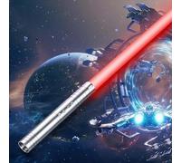 Lightsaber, USB Rechargeable Lightsabers with Metal Handle, RGB 15 Colors and 4 Modes Light Sabers for Kids and Adults, Christmas Halloween Present for Kids (74cm x 1 PC Silver)