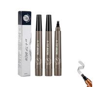 Lightsbetter Waterproof Brow Pen, Lightbetter Eyebrow Pen, Microblading Eyebrow Pen, Waterproof Eyebrow Pen Lightsbetter, Tint My 4 Tip Brow Waterproof, 4-Tip Eyebrow Pencil (2* Gray Brown)