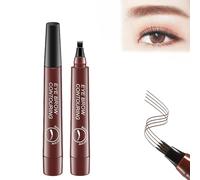 Lightsbetter Waterproof Brow Pen, Lightsbetter Eyebrow, Precisely My Brow Pencil, Tint My 4 Tip Brow Waterproof, 4 Tipped Precise Brow Pen, Lasting Smudge Proof (red brown)