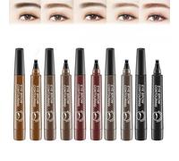 Lightsbetter Waterproof Brow Pen, Lightsbetter Eyebrow, Precisely My Brow Pencil, Tint My 4 Tip Brow Waterproof, 4 Tipped Precise Brow Pen, Lasting Smudge Proof (5color)