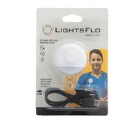 Lightsflo Nurse Badge Light, Portable Rechargeable Badge Reel, High/Low Light Settings, Night Shift Light, Retractable, Long Lasting Battery Life, Gift for New Grads (White)