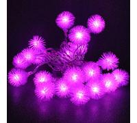 LightsGo Battery Powered Powered snowball shape Indoor LED Fairy Lights 20LEDs 2M (Pink)