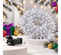 LightsGo Cool White LED Curtain Lights 200 LED 2m x 2m, Clear Wire Fairy Lights for Windows & Backdrops, 8 Modes with Memory, UK Plug - Elegant Modern Glow