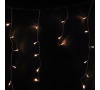 LightsGo Icicle Fairy Lights Outdoor Indoor LED Fairy Lights 240LED 6M, Warm White - 8/16H Timer, 8 Modes, Memory