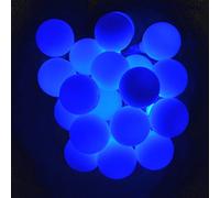 LightsGo Kids Safe Low Voltage Waterproof Berry Ball Christmas Fairy Lights 10M + 8M 100 LED Warm/Cool/Blue/Red Colour, Perfect for Christmas Tree, Party, Weddig (Blue White Berry)