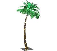 Lightshare 7 Feet Lighted Palm Tree, 96LED Lights, Decoration For Home, Party, Christmas, Nativity, Pool