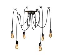 Lightsjoy 6 Heads Spider Pendant Light Industrial Ceiling Chandelier DIY Multiple Ceiling Lighting Dining Room Hanging Drop Light Loft Hall Living Room Ceiling Pendants Lamp