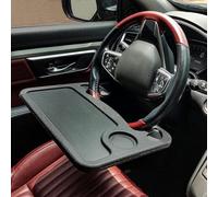 Lightter Steering Wheel Tray, Car Table, Steering Wheel Desk and Vehicle Seat Mount Notebook Laptop Eating Desk,Car Food Eating Tray Black