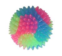 LightUp Chew Toy Glowing Colorful Ball For Pet Dog Soft Bouncing Ball For Various Breeds Engagement Fun Play LED Lightup Pet Toy