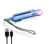 LightUpU Personal Safety Panic Alarm & Powerful Torch with Carry Bag, Personal Alarms for Women, 140db Ultra Loud Siren, Rechargeable, Rape Alarm, Pocket Self Defence, Torch, Wrist Alarm in Blue