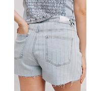 LightWash Diamante Pinstripe Denim Short Light Wash 22