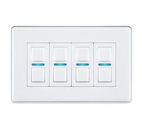 Lightwave RF Gen 2 Smart Dimmer 4 Gang White