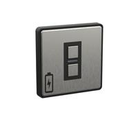 Lightwave Wire-Free Scene Selector (2 Button) Stainless Steel - Battery Powered, Multi-Press Built-In
