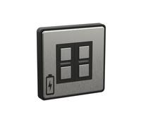 Lightwave Wire-Free Scene Selector (4 Button) Stainless Steel - Battery Powered, Multi-Press Built-In