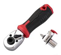 Lightweight 1/4 Inch For MINI Ratchet Wrench with Smooth 72-Tooth Engagement and One-Handed Direction Switching (Wrench Socket Bit)