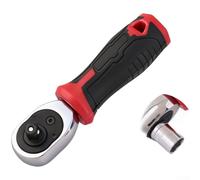 Lightweight 1/4 Inch For MINI Ratchet Wrench with Smooth 72-Tooth Engagement and One-Handed Direction Switching (Wrench Socket)