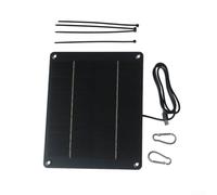 Lightweight 109g Portable Solar Charger for Camping | Monocrystalline silicon cells, 6W power output, 12V working voltage, efficient energy conversion