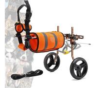 Lightweight 2-Wheel Dog Wheelchair for Small to Medium Dogs, Rear Leg Support, Mobility Aid for Canines, Adjustable Pet Walking Harness, Improved Mobility