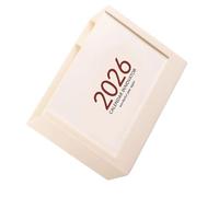 Lightweight 2026 Calendar and Pen Storage Box Featuring Note Sections for Organized Study Work Setup Desk Calendar with Pen Holders