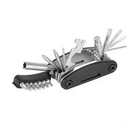 Lightweight 21 in 1 Folding Bike Tool Set for Trailside Repairs Compact Design Fits in Backpack or Pouch (Black)