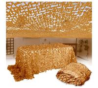 Lightweight 210D Garden Camouflage Netting - Ideal Shade Cover for Camping, Events & for Balcony, Fence - Reinforced Edges for Durability