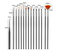 Lightweight 31pcs Nail Brush Set for Women, Accurate Engraving Nail Art Brushes Set with Variety of Sizes, Suitable for UV Gel Nails, Nail Extensions and More