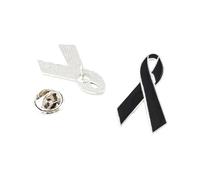 Lightweight 3g Peace Symbol Pin Kirsite Construction Fundraiser Brooch for Activities and Social Gatherings Doves Ribbon Brooch Charity Event