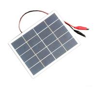 Lightweight 3W 5V Solar Panel with Clip for Outdoor Use, DIY Solar Module for Small Solar Systems and Renewable Energy Needs