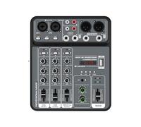 Lightweight 4-Way USB Mixer Mixing Console For Home Conference Or Live Use With Multiple Device Compatibility