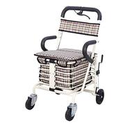 Lightweight 4Wheel Folding li Scooter Walker with SeatSteel e Ideal for Shopping & Leisure Includes Convenient Sto Bag