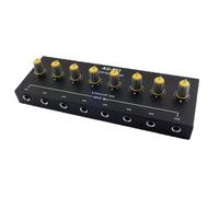 Lightweight 8-channel line mixer for devices and microphones with rechargeable 500mAh battery and Type-C interface
