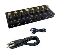 Lightweight 8 Channel Line Mixer For Instrument And Mics With Rechargeable 500mAh Battery And Type C Interfaces Microphones Expander