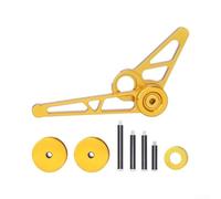 Lightweight 80g Chain Adjuster For 1-6 Speed Internal Hub | Extra-long design, supports large gear range, includes multiple axle shafts, fits 1-6 speed hubs, for versatile use(Gold)