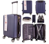 Lightweight ABS Under seat Hard Cabin Suitcase Detachable Wheels - 45x36x20cm | Cabin Approved EasyJet, Jet2, British Airways & More
