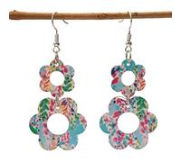 Lightweight Acrylic Earrings With Unique Floral And Leopard Designs Stylish Ear Pendant For Fashion Enthusiasts Lightweight Earrings For Women