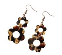 Lightweight Acrylic Earrings With Unique Floral And Leopard Designs Stylish Ear Pendant For Fashion Enthusiasts Sturdy Fashion Jewelry