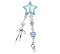 Lightweight Acrylic Star Hair Clip Elegant Star Hair Clip With Bowknot Bead Enhances Your Look With A Sweet Vibes