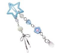 Lightweight Acrylic Star Hair Clip Elegant Star With Bowknot Bead Enhances Your Look With A Sweet Vibes Trendy For Girls
